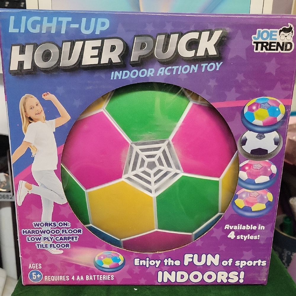 Joe Trend Light-Up Hover Puck - Multicolor Indoor Action Toy New